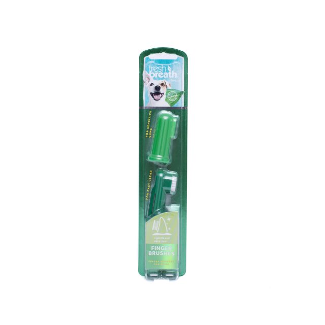 Periuţă de dinţi pentru deget TROPICLEAN FRESH BREATH FINGER BRUSHES